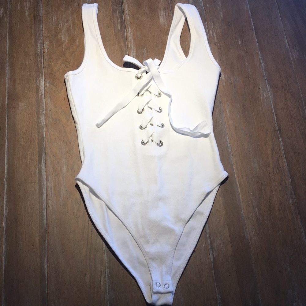 Lace-up bodysuit